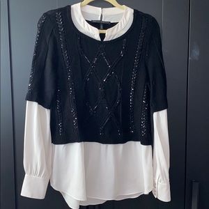 Two in One Sequin Sweater